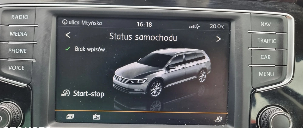 Volkswagen Passat cena 57000 przebieg: 247584, rok produkcji 2015 z Oborniki małe 154